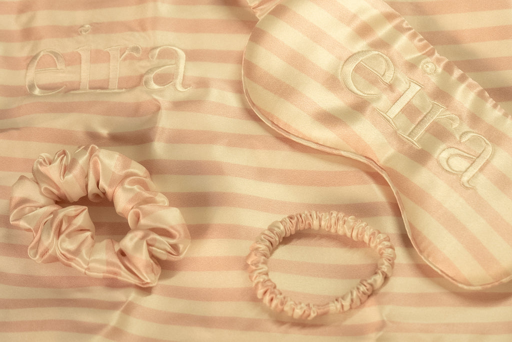 Rosé Stripe Silk Set